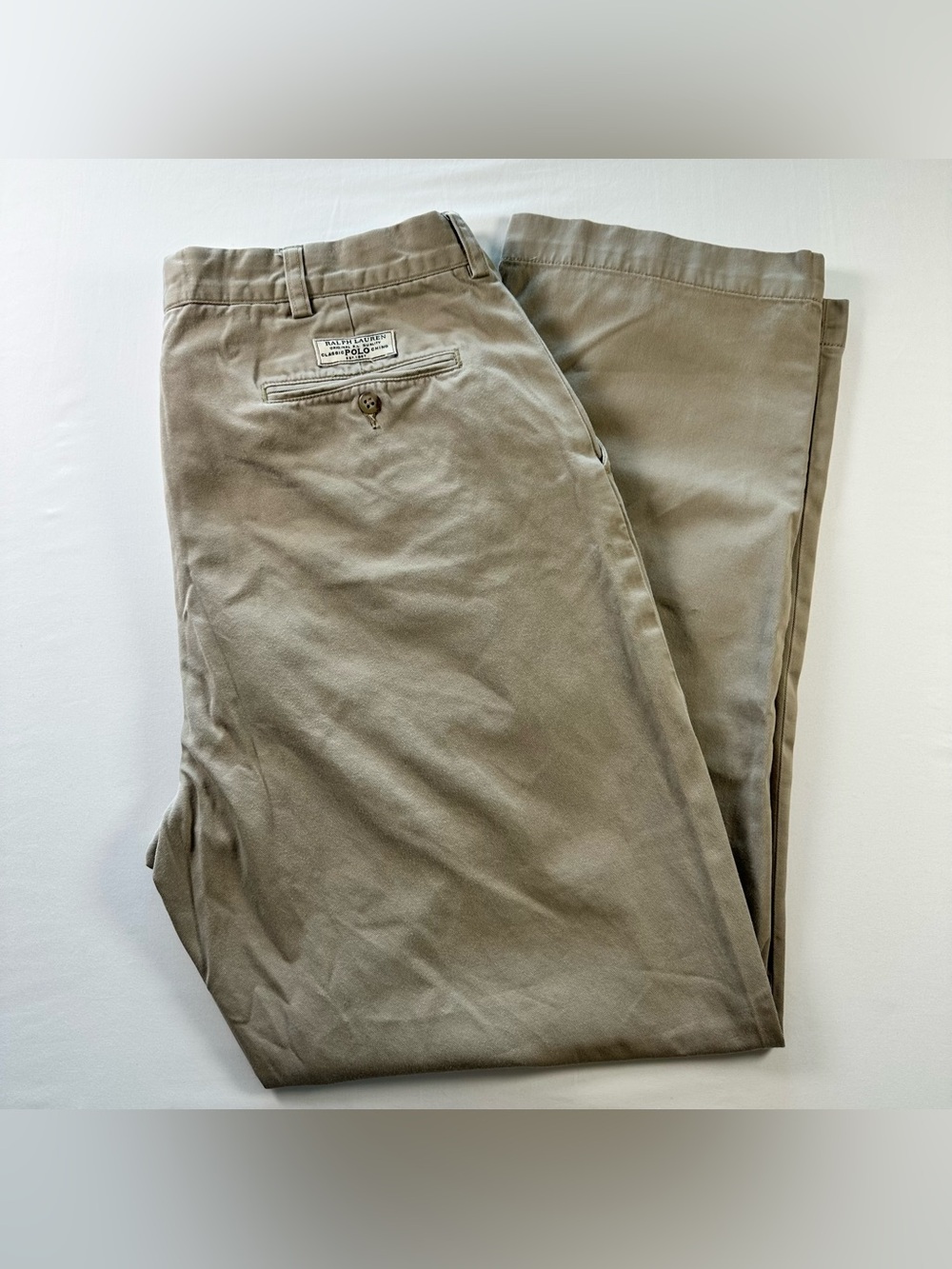 Polo Ralph Lauren Prospect Pant Mens 38x32 Khaki Chino Classic Casual